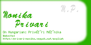 monika privari business card